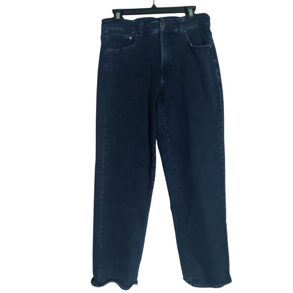 Universal Standard Dylan High Rise Tapered Jeans 29 Inch Size 10 dark indigo - Picture 3 of 5